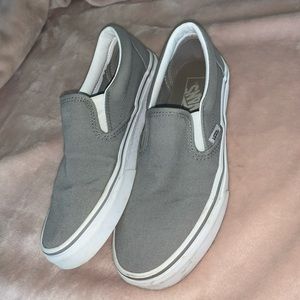 Light grey slip on Vans!